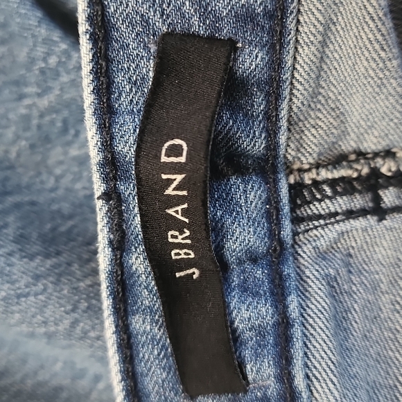 J Brand High Rise Button Fly Cropped Ankle Mom Jeans - Picture 7 of 8